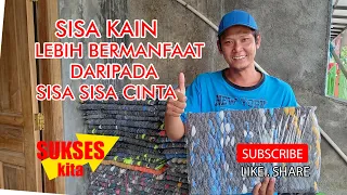 Membuat keset kaki dari perca jadi peluang usaha