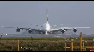 Airbus a380 landing This Is What Professionals pilots Do on wet runway