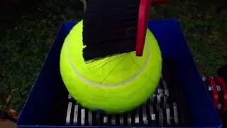 shredding Very Big Tennis Ball