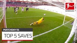 Top 5 Saves • Bürki, Hradecky & Co. | Matchday 1 - 2020/21