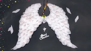 Easy Angel wings making/DIY Christmas  Angel Wings from card board ||Christmas Decorations ideas