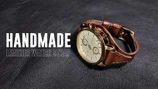 How It's Made | Hand Made Vegetable Tanned Leather FOSSIL Watch Strap