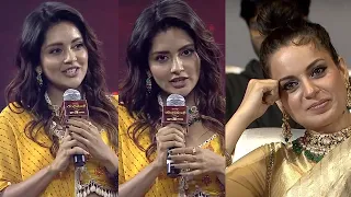 Actress Mahima Nambiar Speech at Chandramukhi 2 Telugu Pre Release Event | TFPC