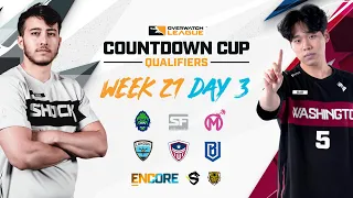 Overwatch League 2022 Season | Countdown Cup Qualifiers | Week 21 Day 3 - West + East Encore