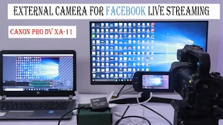 How to use an external camera to stream on Facebook Live on PC || Facebook Live streaming