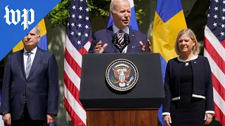 Finland, Sweden have ‘full’ U.S. support for NATO membership, Biden says