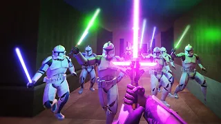 Fighting an ENTIRE CLONE ARMY in VR