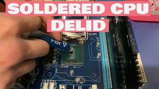 I Delidded a Soldered CPU Using a Vice