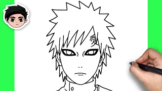 How To Draw Gaara | Naruto - Easy Step By Step