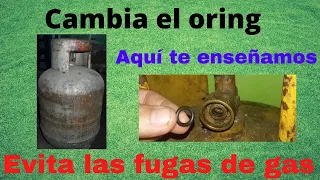 cómo CAMBIAR la gomita de la BOMBONA de gas