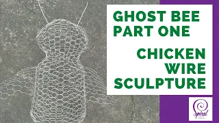 How to Make a Wire Art Bee #1 - Chicken Wire Garden Sculpture Idea | Spiral Crafts