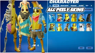 All Fortnite PEELY Skins Showcase!(2018-2024)