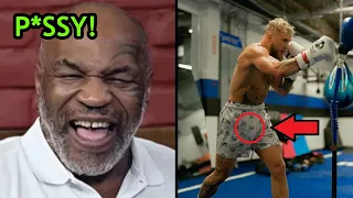 Mike Tyson Laughing at Jake Paul Training!😂 (Joe Rogan & Mayweather give their opinions)