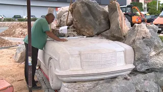 Cidade croata constrói escultura de Mercedes para homenagear emigrantes | AFP