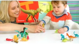 Весёлый Английский Алфавит с ДИНОЗАВРАМИ! Learn ABCs with Dinosaurs! Jean Bean TV