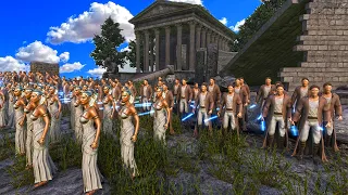 can T- 800 Terminator, CLEOPATRA & JEDI defend the Mountain temple from 3 million Human army ! UEBS2
