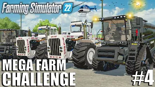 HARVESTING 400.000l of BARLEY🌾 | MEGA FARM Challenge | Farming Simulator 22 - Ep 4