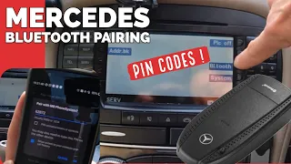 How to pair Mercedes Bluetooth phone adaptor to Comand Radio system