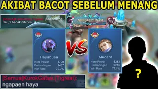 JANGAN SENANG DULU DEK ! GILA HAYABUSA GUA DI REMEHIN SAMA TIM YOUTUBER ALUCARD! YUK TURUNIN MMR NYA