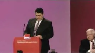 Begrüssung - Sigmar Gabriel - SPD-Parteitag 2011