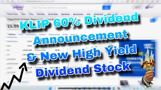 (KLIP) Dividend Announcement from 60% Payer & 30% NAV Discount Strategic Opportunities Fund (GOF)