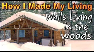 HOW I MADE MY LIVING - While living In A Cabin In The Woods.  Homesteading On An Artist Income.