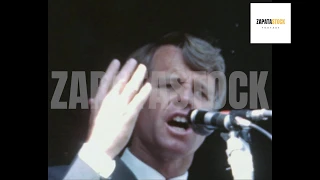 Robert F. Kennedy Campains Oregon 1968 Archive Footage
