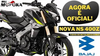 Custando menos que uma FZ-15 e Titan 160 nova BAJAJ PULSAR NS 400Z 2025 é lançada de forma oficial.