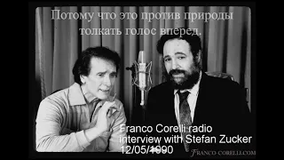 Франко Корелли о пении в маску/Franco Corelli about mask placement