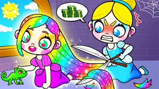 Rapunzel Rainbow Hair Made Me Rich | Avatar World | Toca Boca