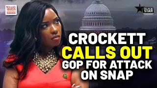 Jasmine Crockett says white, rural folks defend on SNAP benefits the GOP wants to slash