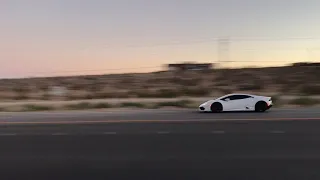 R8 V10 & Lamborghini Huracan Flyby