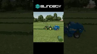 John Deere 6910s Baling On Court Farm's - Farming Simulator 22 #shorts