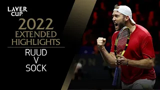 Casper Ruud v Jack Sock Extended Highlights | Laver Cup 2022 | Match 1