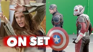 Captain America: Civil War: 4k Behind the Scenes Elizabeth Olsen & Paul Rudd Movie Broll| ScreenSlam
