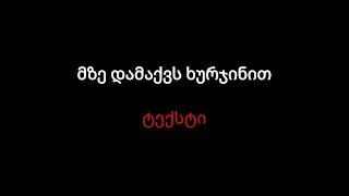 მზე დამაქვს ხურჯინით (ტექსტი/lyrics)