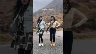 Gulabi Sadi in Scotland 🌧️💕 #marathi #gulabisadi #dancetrend #familytime ly