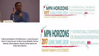 Patients participation in the R&D process – a panel discussion  MPN Horizons 2017