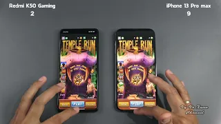 Xiaomi Redmi K50 Gaming vs iPhone 13 Pro max | SpeedTest and Camera comparison