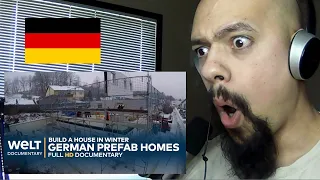 American Reacts To how to build a German house Prefab Part 1