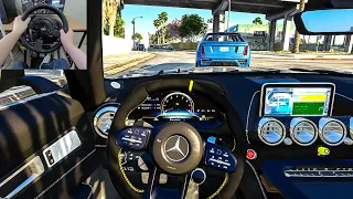 GTA 5 - 2020 Mercedes Benz AMG GT-R Roadster [Steering Wheel gameplay]