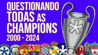 QUESTIONANDO TODOS OS TÍTULOS DA UEFA CHAMPIONS LEAGUE! 2000-2024