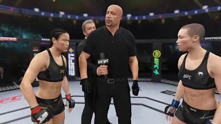 Zhang Weili vs Rose Namajunas UFC 4 Fight