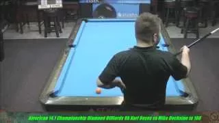 Mike Dechaine VS Karl Boyes 2015 American 14 1