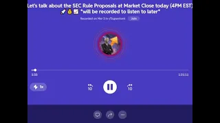 Reddit Talk about SEC Rule Proposals with Dave Lauer & Daniel Aisen