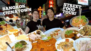 ULTIMATE BANGKOK CHINATOWN STREET FOOD TOUR! | TOP 10 MUST TRY THAI STREET FOOD IN YAOWARAT!