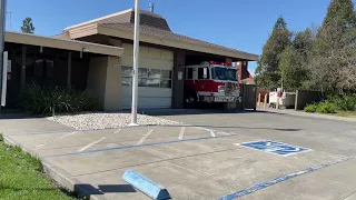 Santa Rosa Fire Engine 4 Responding To A Fire Alarm