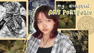 ACCEPTED college portfolio & tips || risd, parsons, sva, artcenter ✧