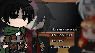 | Hashira react to Tomioka Giyuu as Levi Ackerman | 2/? | Kny/Ds | Gacha Club