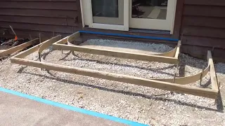 How to form up ROUND CONCRETE STEPS